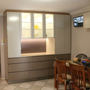Cabinets in dining area         